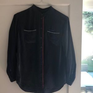 Equipment Femme Pajama Style Silk Top